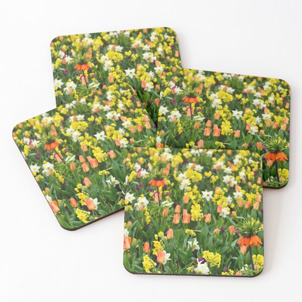 Item preview, Colorful garden with flowers spring season designed and sold by goceris.