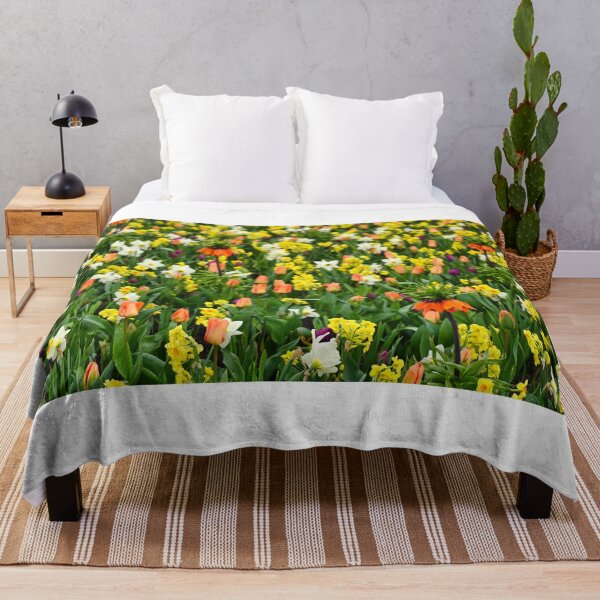 Item preview, Colorful garden with flowers spring season designed and sold by goceris.
