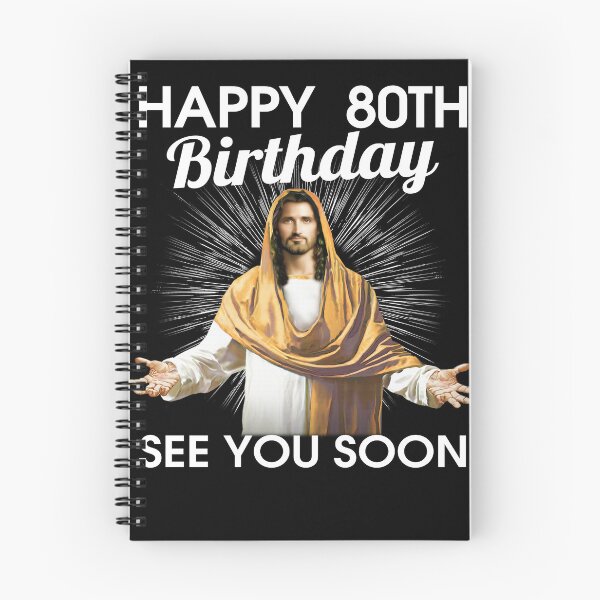 Item preview, Jesús feliz 80 cumpleaños regalo hasta pronto divertido 1940 designed and sold by Franciscounique.