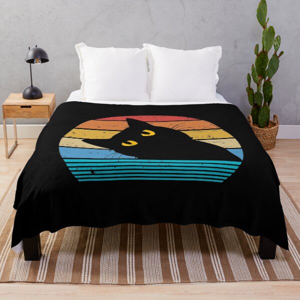 Item preview, Retro Black Cat Lover Vintage Style Cats Cute Kitty Gift designed and sold by HardiKel.