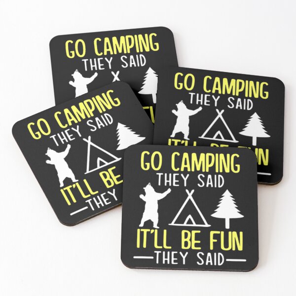 Item preview, Go Camping They Said It'll Be Fun They Said Joke Bear Camper  designed and sold by AYACHI90.