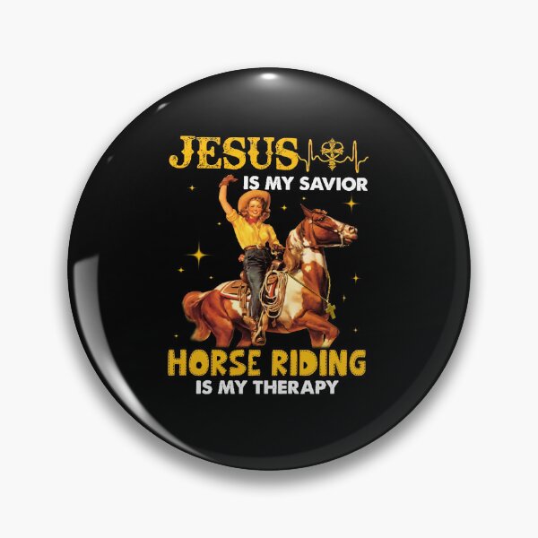 Item preview, Jesus Is My Savior Horse Riding Is My THERAPY Lady designed and sold by Franciscounique.