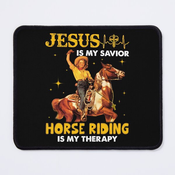 Item preview, Jesus Is My Savior Horse Riding Is My THERAPY Lady designed and sold by Franciscounique.