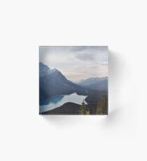 Mountain Lake Forest Dream Acrylic Block