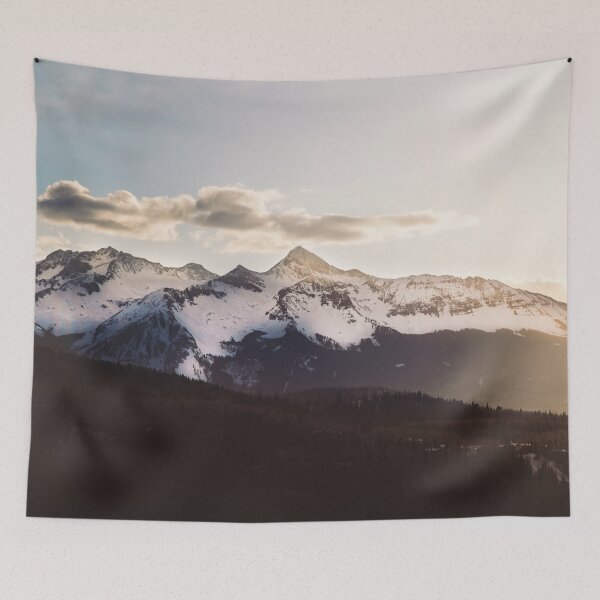 Item preview, Sunny Mountain Peak Snow designed and sold by TravelDream.
