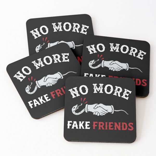 Item preview, NO MORE FAKE FRIENDS classic tshirt gift for your real friends gift for your bro designed and sold by GhostAmine.