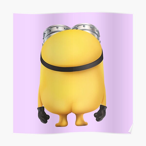 Cute Babe Naked Minion Poster By PureHabitat Redbubble