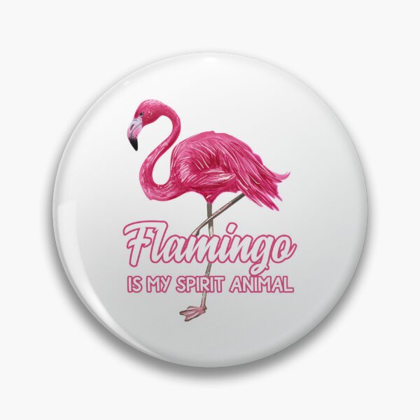 Item preview, Pink flamingo Spirit Animal hawaiin waterbird designed and sold by Austyn Rogahn.