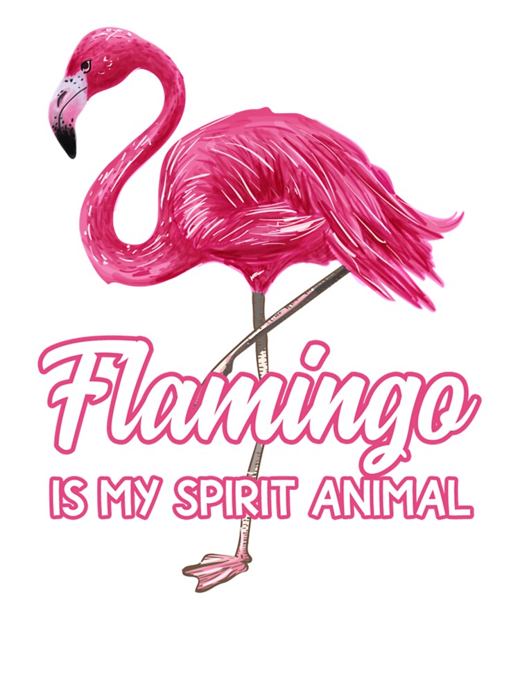 Pink flamingo Spirit Animal hawaiin waterbird