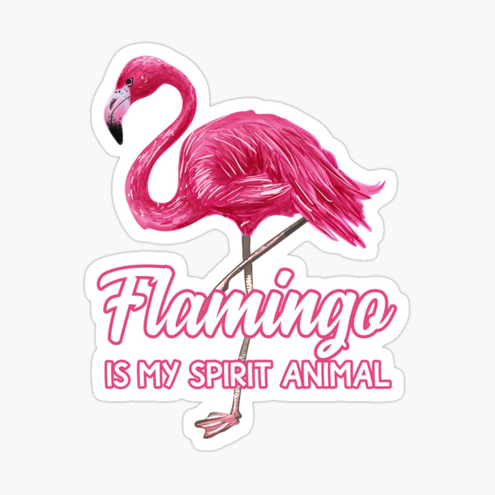 Pink flamingo Spirit Animal hawaiin waterbird Pink flamingo Spirit Animal hawaiin waterbird