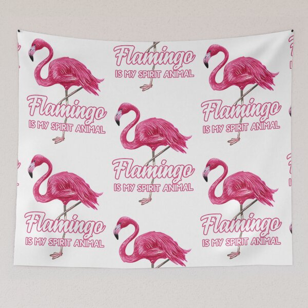 Item preview, Pink flamingo Spirit Animal hawaiin waterbird designed and sold by Austyn Rogahn.