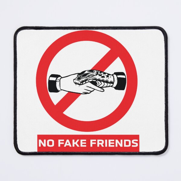 Item preview, NO MORE FAKE FRIENDS STOP SIGN CLASSIC STICKER GIFT TO REMIND YOURSELF designed and sold by GhostAmine.