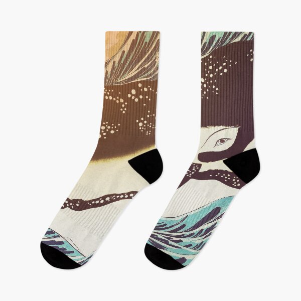 Item preview, Utagawas Giant Whale - Nature Landscape designed and sold by Kijiermono.