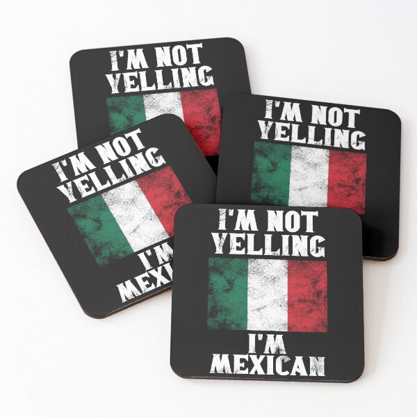 Item preview, Funny Mexican Gift: I'm Not Yelling, I'm Mexican - Retro Mexico Flag - Mexico Pride designed and sold by Adexyl.