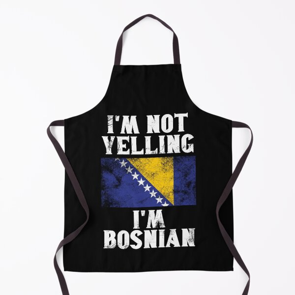 Item preview, Funny Bosnian Gift: I'm Not Yelling, I'm Bosnian - Retro Bosnia Herzegovina Flag - Bosnia Herzegovina Pride designed and sold by Adexyl.