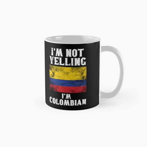 Item preview, Funny Colombian Gift: I'm Not Yelling, I'm Colombian - Retro Colombia Flag - Colombia Pride designed and sold by Adexyl.