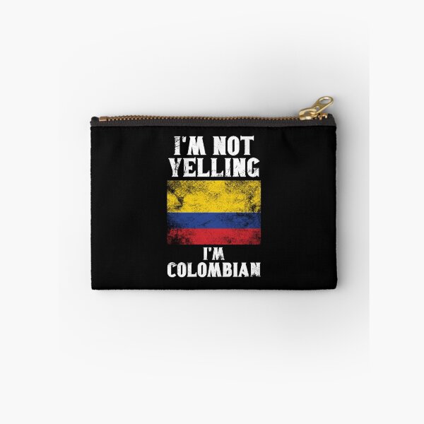 Item preview, Funny Colombian Gift: I'm Not Yelling, I'm Colombian - Retro Colombia Flag - Colombia Pride designed and sold by Adexyl.
