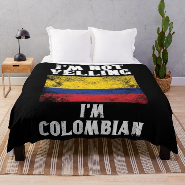Item preview, Funny Colombian Gift: I'm Not Yelling, I'm Colombian - Retro Colombia Flag - Colombia Pride designed and sold by Adexyl.