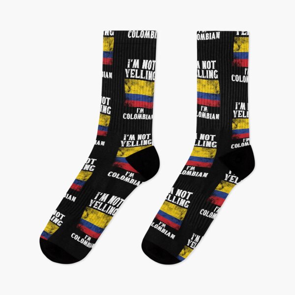 Item preview, Funny Colombian Gift: I'm Not Yelling, I'm Colombian - Retro Colombia Flag - Colombia Pride designed and sold by Adexyl.