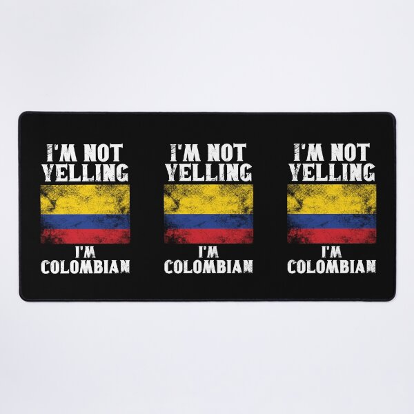 Item preview, Funny Colombian Gift: I'm Not Yelling, I'm Colombian - Retro Colombia Flag - Colombia Pride designed and sold by Adexyl.