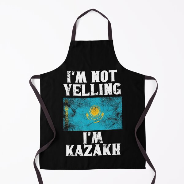Item preview, Funny Kazakh Gift: I'm Not Yelling, I'm Kazakh - Retro Kazakhstan Flag - Kazakhstan Pride designed and sold by Adexyl.