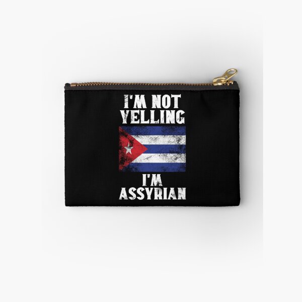 Item preview, Funny Assyrian Gift: I'm Not Yelling, I'm Assyrian - Retro Syria Flag - Syrian Pride designed and sold by Adexyl.