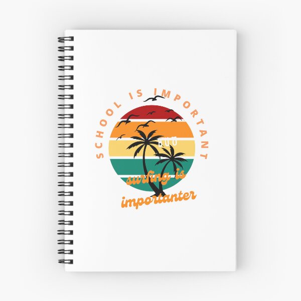 Item preview,  school is important but surfing is important designed and sold by yassminishop.