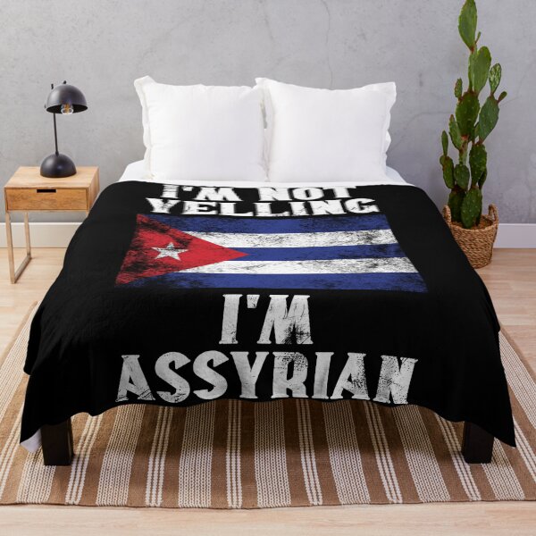 Item preview, Funny Assyrian Gift: I'm Not Yelling, I'm Assyrian - Retro Syria Flag - Syrian Pride designed and sold by Adexyl.