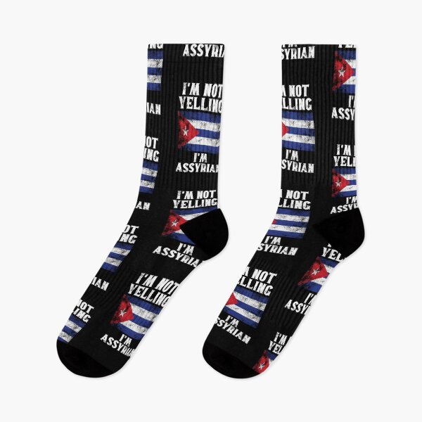 Item preview, Funny Assyrian Gift: I'm Not Yelling, I'm Assyrian - Retro Syria Flag - Syrian Pride designed and sold by Adexyl.