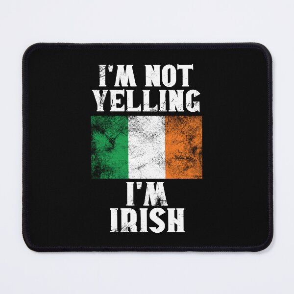 Item preview, Funny Irish Gift: I'm Not Yelling, I'm Irish - Retro Ireland Flag - Ireland Pride designed and sold by Adexyl.