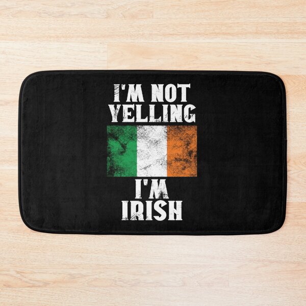 Item preview, Funny Irish Gift: I'm Not Yelling, I'm Irish - Retro Ireland Flag - Ireland Pride designed and sold by Adexyl.