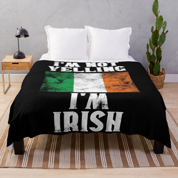 Item preview, Funny Irish Gift: I'm Not Yelling, I'm Irish - Retro Ireland Flag - Ireland Pride designed and sold by Adexyl.