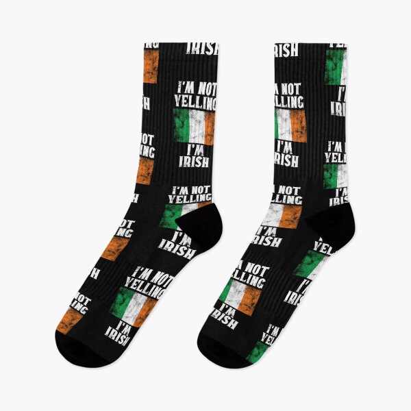 Item preview, Funny Irish Gift: I'm Not Yelling, I'm Irish - Retro Ireland Flag - Ireland Pride designed and sold by Adexyl.