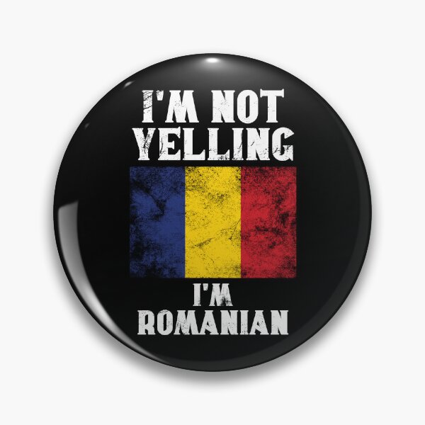 Item preview, Funny Romanian Gift: I'm Not Yelling, I'm Romanian - Retro Romania Flag - Romania Pride designed and sold by Adexyl.