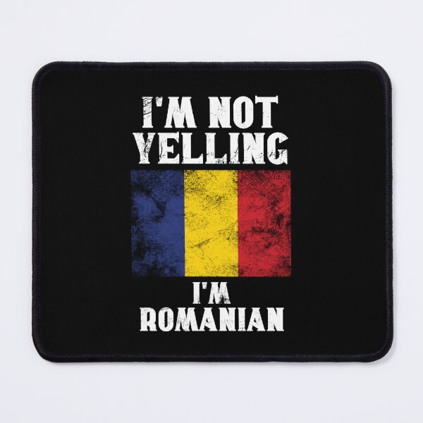 Item preview, Funny Romanian Gift: I'm Not Yelling, I'm Romanian - Retro Romania Flag - Romania Pride designed and sold by Adexyl.