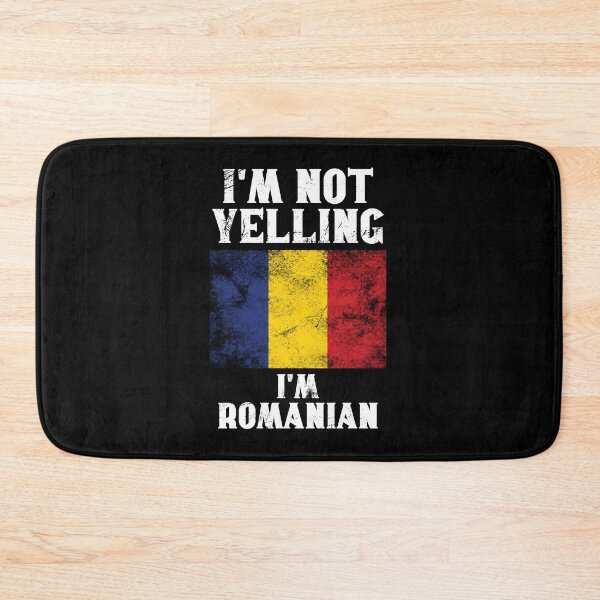 Item preview, Funny Romanian Gift: I'm Not Yelling, I'm Romanian - Retro Romania Flag - Romania Pride designed and sold by Adexyl.