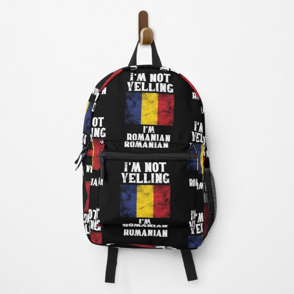 Item preview, Funny Romanian Gift: I'm Not Yelling, I'm Romanian - Retro Romania Flag - Romania Pride designed and sold by Adexyl.