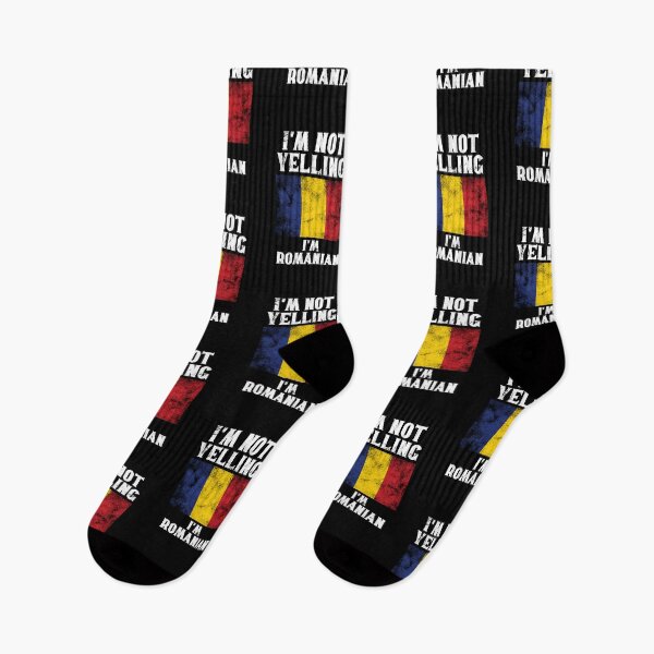 Item preview, Funny Romanian Gift: I'm Not Yelling, I'm Romanian - Retro Romania Flag - Romania Pride designed and sold by Adexyl.