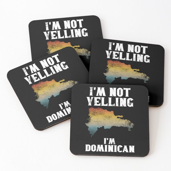 Item preview, Funny Dominican Gift: I'm Not Yelling, I'm Dominican - Retro Dominican Republic Map - Dominican Republic Pride designed and sold by Adexyl.