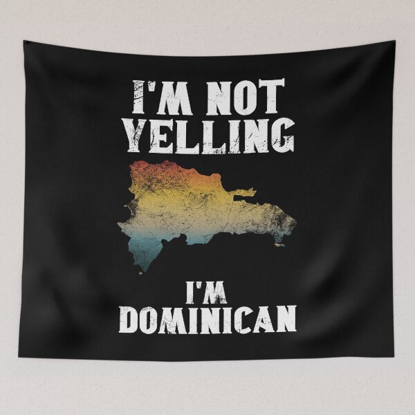 Item preview, Funny Dominican Gift: I'm Not Yelling, I'm Dominican - Retro Dominican Republic Map - Dominican Republic Pride designed and sold by Adexyl.