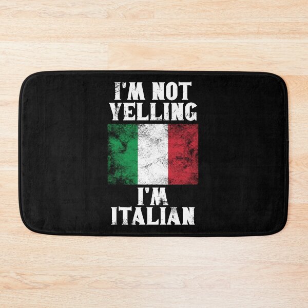 Item preview, Funny Italian Gift: I'm Not Yelling, I'm Italian - Retro Italy Flag - Italy Pride designed and sold by Adexyl.