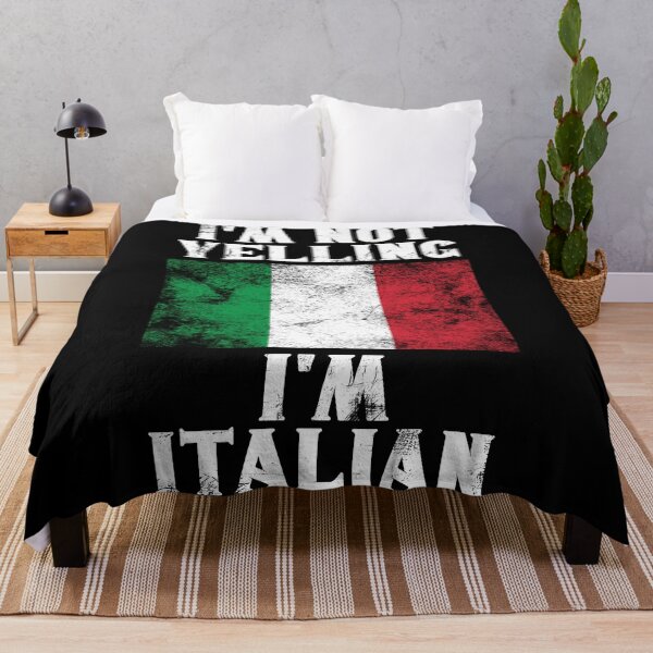 Item preview, Funny Italian Gift: I'm Not Yelling, I'm Italian - Retro Italy Flag - Italy Pride designed and sold by Adexyl.