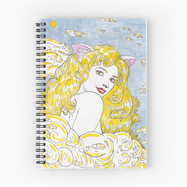 Item preview, Kitty in the Clouds. designed and sold by leopardonatree.