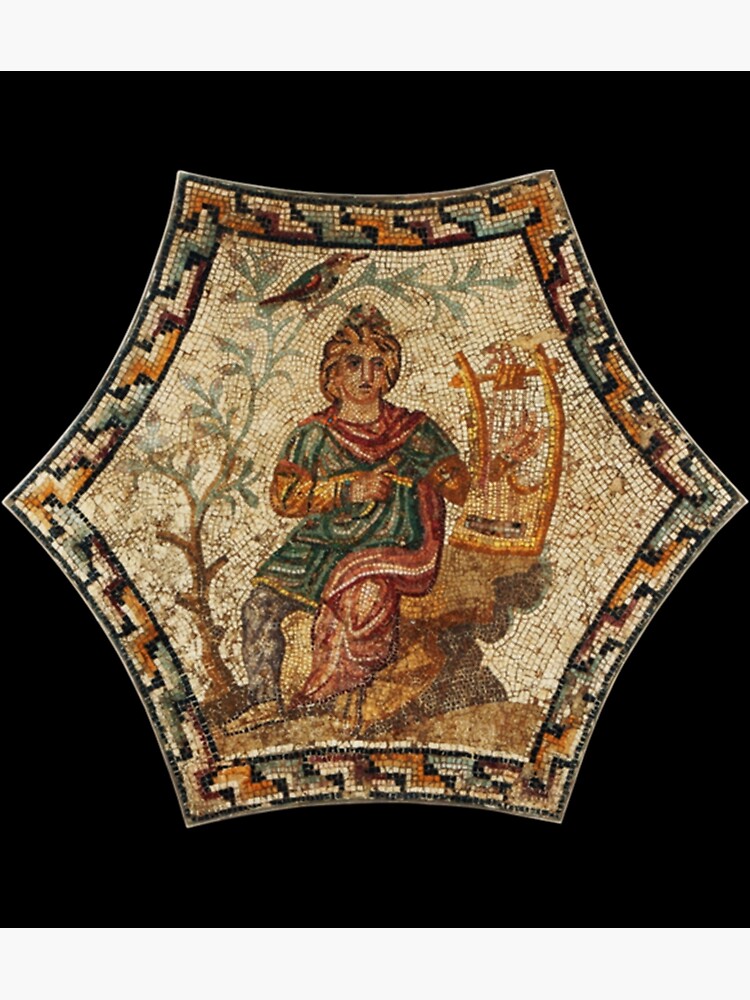 "Ancient Roman Mosaics Orpheus Enchanting Animals With His Music Cap ...