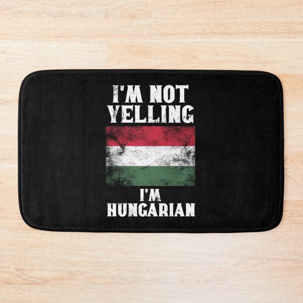 Item preview, Funny Hungarian Gift: I'm Not Yelling, I'm Hungarian - Retro Hungary Flag - Hungary Pride designed and sold by Adexyl.