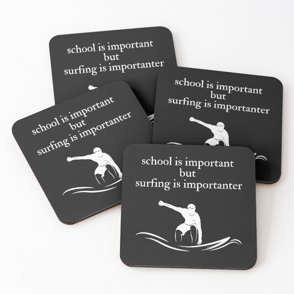 Item preview, school is important but surfing is important designed and sold by yassminishop.
