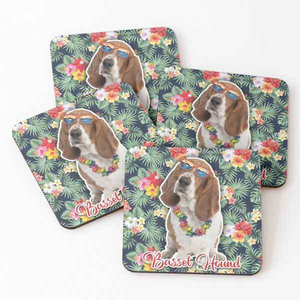 Item preview, Basset Hound Summer Funky Hawaiian, Hawaii Style, Dog Personalized Hawaiian designed and sold by Hoahip.