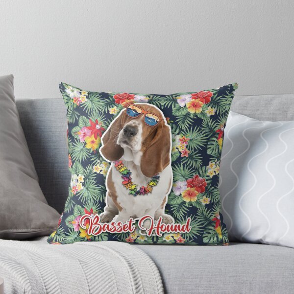 Item preview, Basset Hound Summer Funky Hawaiian, Hawaii Style, Dog Personalized Hawaiian designed and sold by Hoahip.