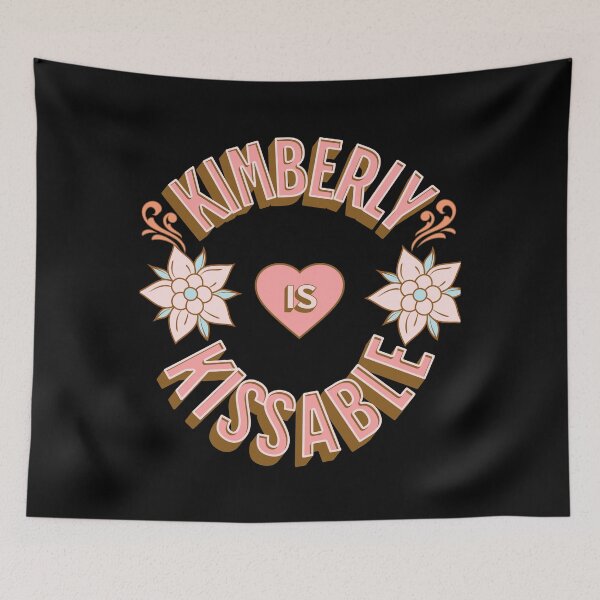 Item preview, Kimberly is Kissable - First Names - Birthday Gifts - Alliteration Fans designed and sold by epicthoughts.