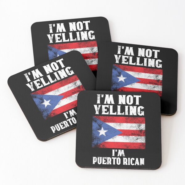 Item preview, Funny Puerto Rican Gift: I'm Not Yelling, I'm Puerto Rican - Retro Puerto Rico Flag - Puerto Rico Pride designed and sold by Adexyl.